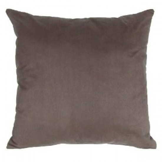 Scatter Cushion - 45cm x 45cm - Chocolate Brown Faux Suede