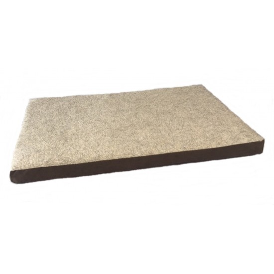 Cream / Brown Memory Foam Cover