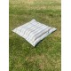 Extra Large Garden Cushion - Turquoise / Beige Stripe