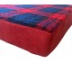 Crimson Red Memory Foam Dog Bed - 59cm Square, 9cm Deep