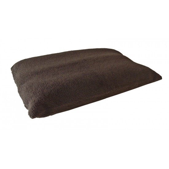 Brown - Sherpa Fleece Dog Bed Cushion