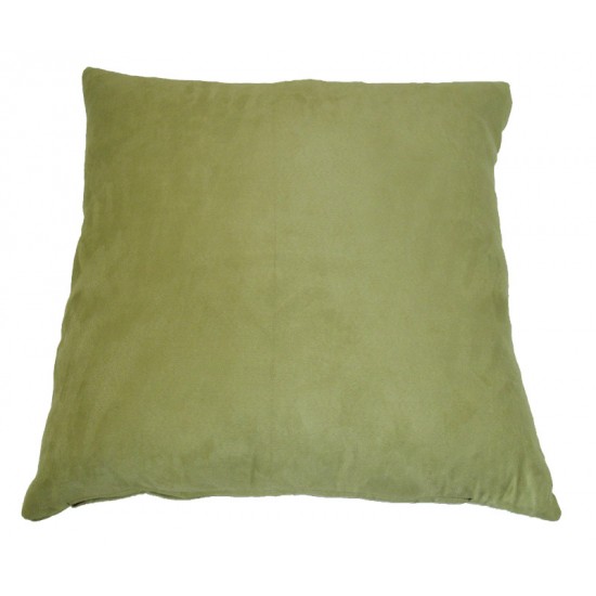 Large Cushion - 65cm x 65cm - Olive Green Faux Suede