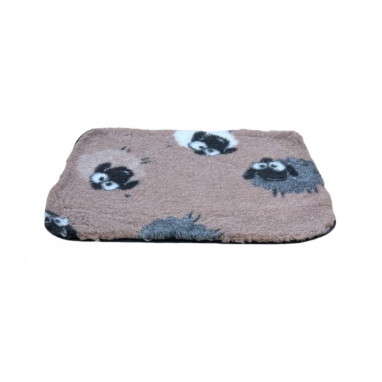 Non Slip Vet Bedding - BINDED - Brown Sheep