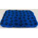 PnH Veterinary Bedding ® - BINDED - NON SLIP - Blue with Black Paws