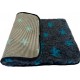 Non Slip Vet Bedding - BINDED - Charcoal with Blue Stars