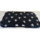 PnH Veterinary Bedding ® - BINDED - NON SLIP - Charcoal with White Stars