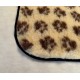 Car Seat Protector - Cream with Brown Paws