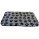 PnH Veterinary Bedding ® - BINDED - NON SLIP - Grey with Black Paws