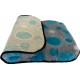 PnH Veterinary Bedding ® - BINDED - NON SLIP - Grey with Blue Circles