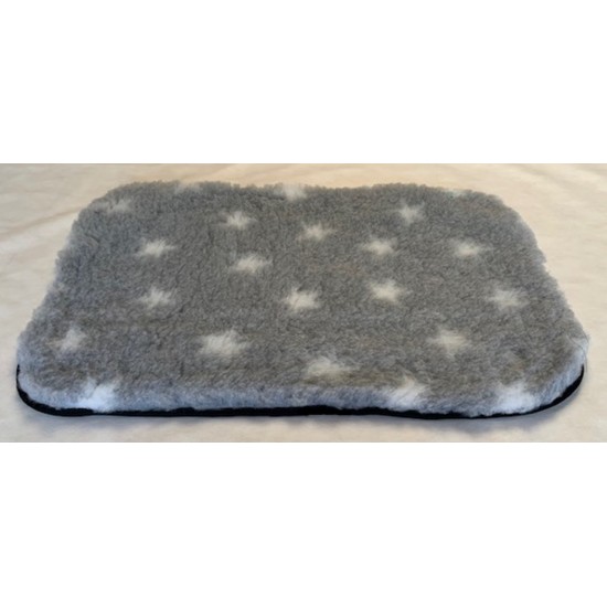 PnH Veterinary Bedding ® - BINDED - NON SLIP - Grey with White Stars