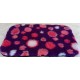 PnH Veterinary Bedding ® - BINDED - NON SLIP - Purple with Pink Circles