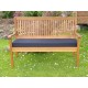 Garden Bench Cushion with Optional Sets - Black