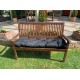 Blown Fibre Garden Bench Cushion - Black