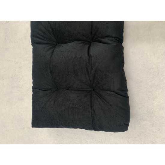 Blown Fibre Garden Bench Cushion - Black Cord