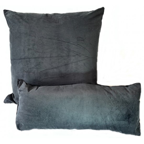 Cushion & Bolster Set - Black Cord