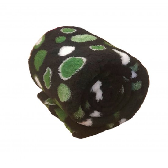 PnH Veterinary Bedding - Non Slip - Black with Green Circles