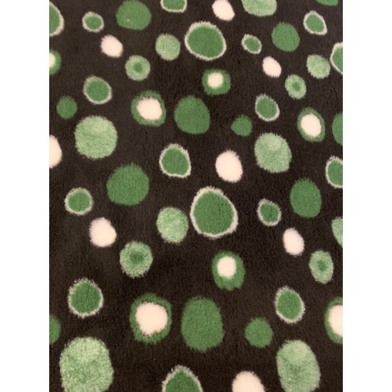 Car Boot Liner - Black with Green Circles