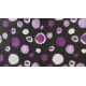 Car Seat Protector - Black with Purple Circles