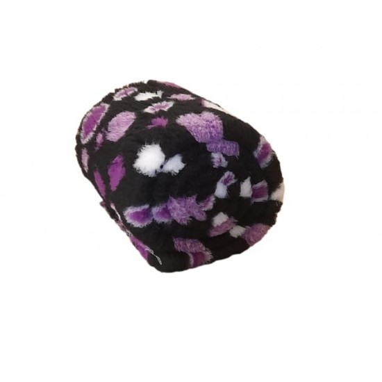 PnH Veterinary Bedding - NON SLIP - By The Roll - Black with Purple Circles