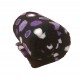 PnH Veterinary Bedding - Non Slip - Black with Purple Circles