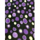 Car Boot Liner - Black with Purple Circles