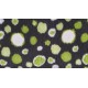 Car Seat Protector - Black with Green Circles