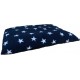 Midnight Blue with White Stars - Sherpa Fleece Dog Bed Cushion