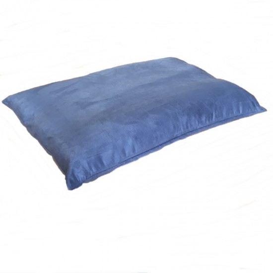 Faux Suede Dog Bed Cushion - Blue