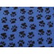 Car Boot Liner - Blue with Black Paws