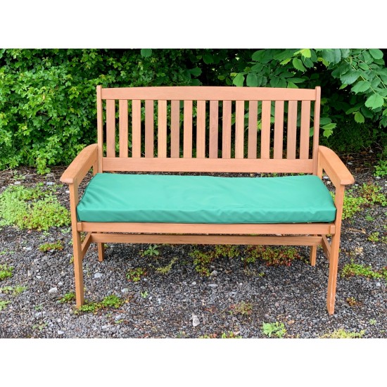 Garden Bench Cushion with Optional Sets - WATER RESISTANT - BOTTLE GREEN