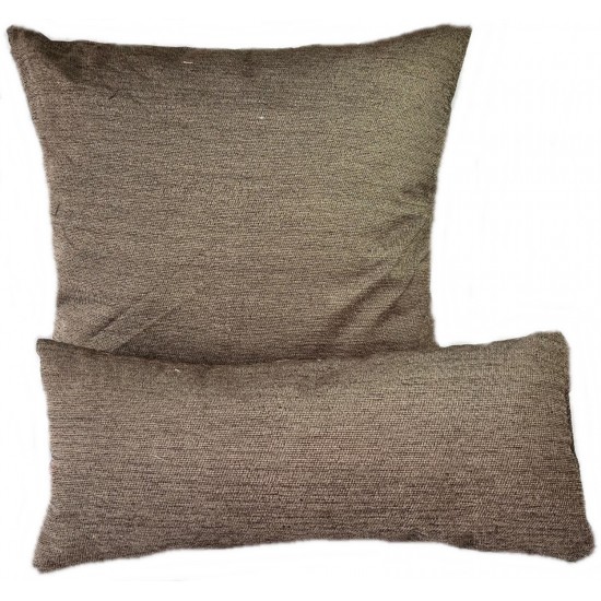 Cushion & Bolster Set - Brown