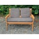 Garden Bench Cushion with Optional Sets - SHOWER PROOF - BROWN / GOLD FLECK