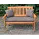 Garden Bench Cushion with Optional Sets - SHOWER PROOF - BROWN / GOLD FLECK