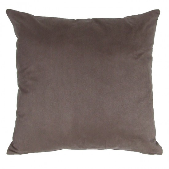 Large Cushion - 65cm x 65cm - Chocolate Brown Faux Suede