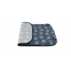 Non Slip Vet Bedding - BINDED - Charcoal with Grey Paws