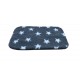 Non Slip Vet Bedding - BINDED - Charcoal with White Stars