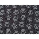 Car Boot Liner - Charcoal with Grey Paws