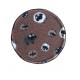 PnH Veterinary Bedding ® - BINDED CIRCLE - NON SLIP - Brown Sheep