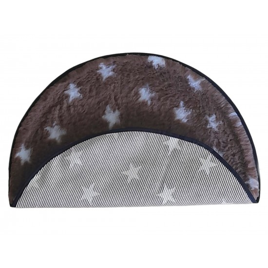 Clearance PnH Veterinary Bedding - BINDED CIRCLE - Brown / White Stars - 75cm