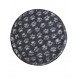 PnH Veterinary Bedding ® - BINDED CIRCLE - NON SLIP - Charcoal with Grey Paws