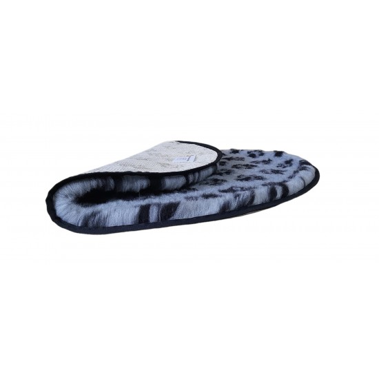 PnH Veterinary Bedding ® - BINDED CIRCLE - NON SLIP - Grey with Black Paws