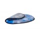 PnH Veterinary Bedding ® - BINDED CIRCLE - NON SLIP - Grey with Blue Circles