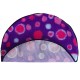 PnH Veterinary Bedding ® - BINDED CIRCLE - NON SLIP - Purple with Pink Circles