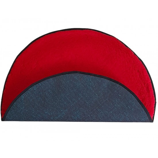 PnH Veterinary Bedding ® - BINDED CIRCLE - Red