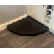 Faux Suede Corner Dog Bed - Black