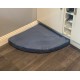 Faux Suede Corner Dog Bed - Denim Blue 