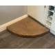 Faux Suede Corner Dog Bed - Chocolate Brown