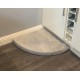 Faux Suede Corner Dog Bed - Silver Grey