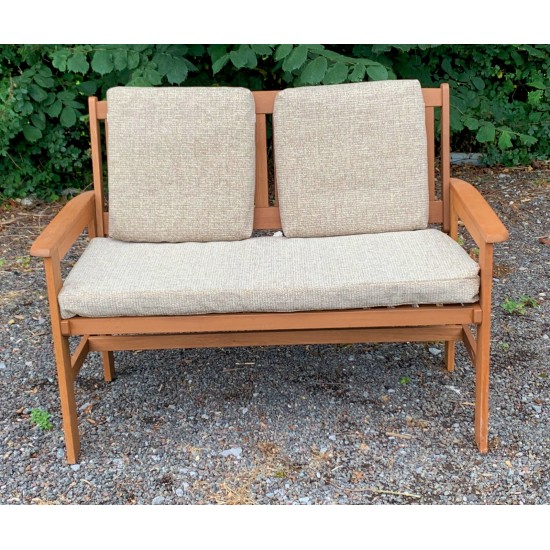 Garden Bench Cushion with Optional Sets - Cream Fleckled