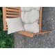 Blown Fibre Garden Bench Cushion -  Cream Fleckled